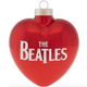 The Beatles Heart Glass Ornament 