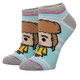 Golden Girls Juniors Ankle Socks 5 pack Chibi Design Blanche