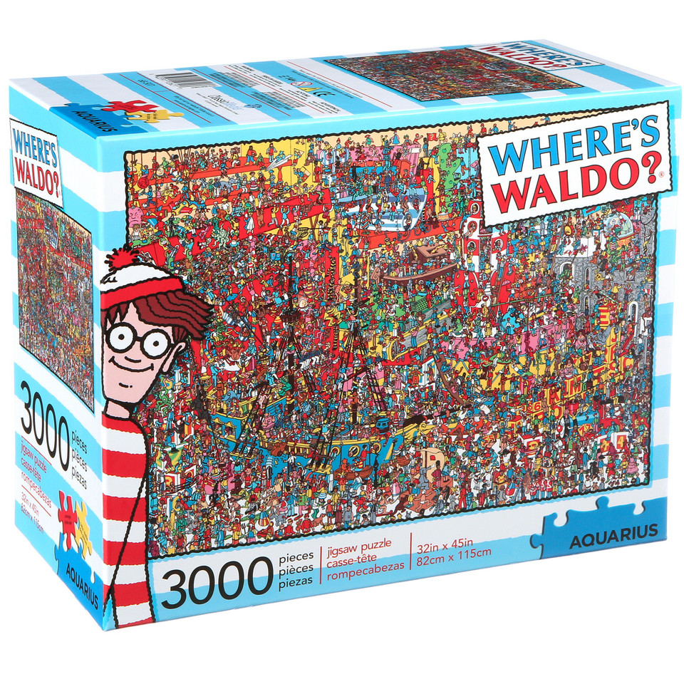 Where's Waldo 3000 Piece Jigsaw Puzzle by Aquarius RetroFestive.ca