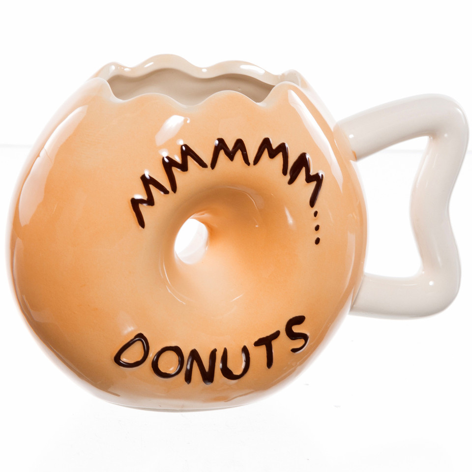 Frosted Donut Shaped Coffee Mug RetroFestive.ca