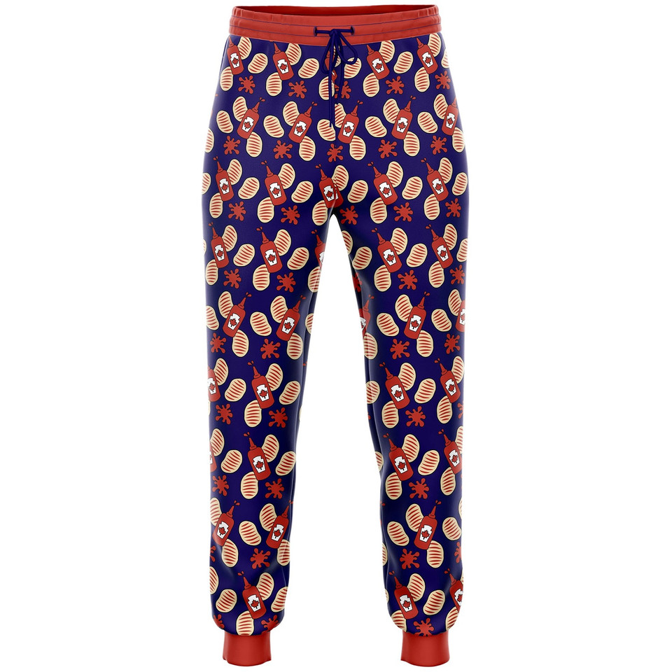 Canadian Ketchup Chips Pajama Pants RetroFestive.ca