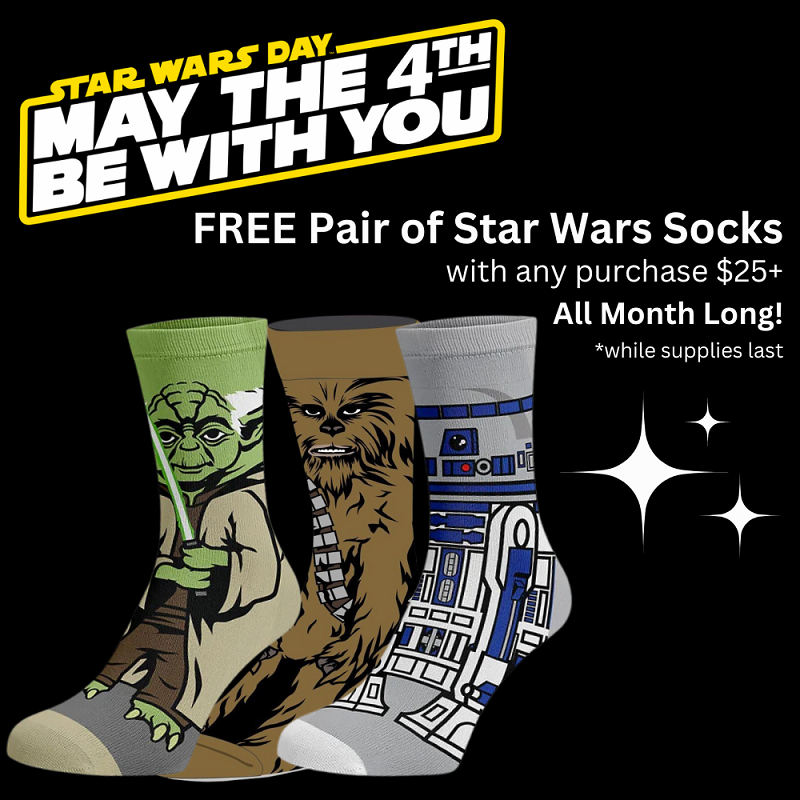 Free Pair of Star Wars Socks