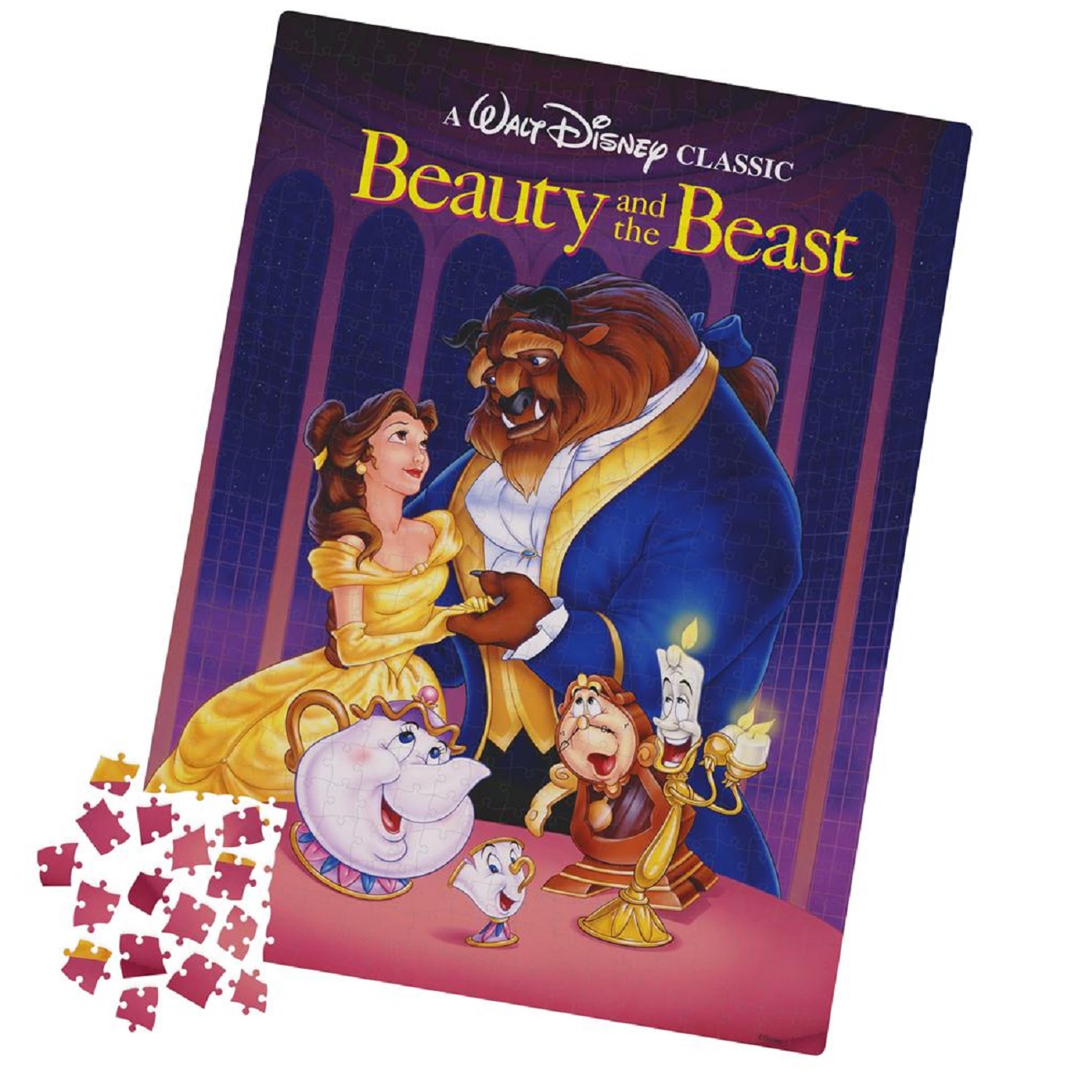 Blockbuster Video Beauty and the Beast 500pc Puzzle in VHS Case RetroFestive.ca