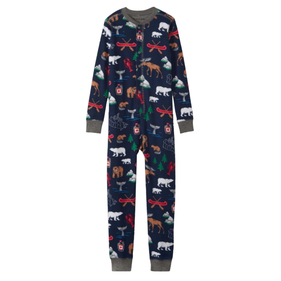 Little Blue House By Hatley Bear Family Union Suits Little Blue House By Hatley Bear Family Union Suits
