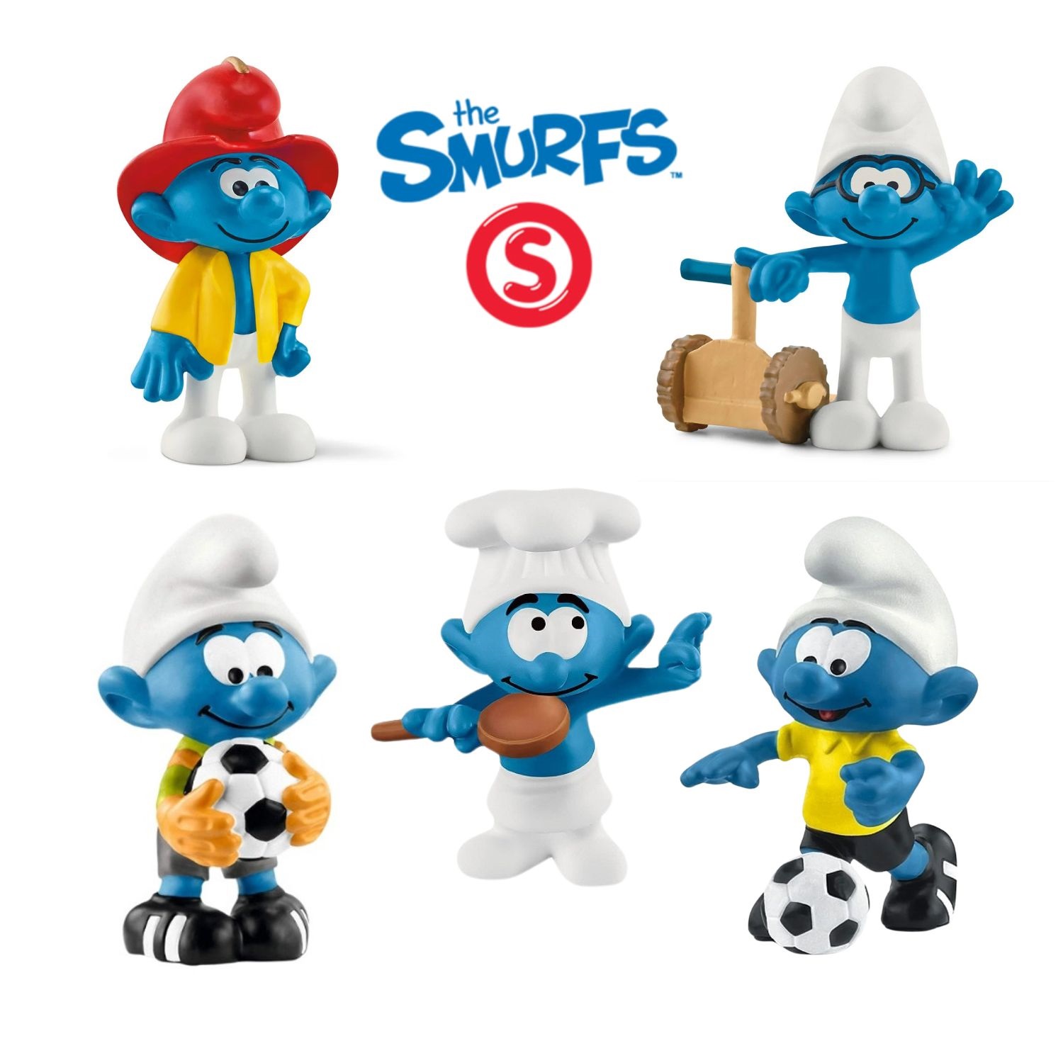 The Smurfs Soccer Collection Figurines by Schleich Canada