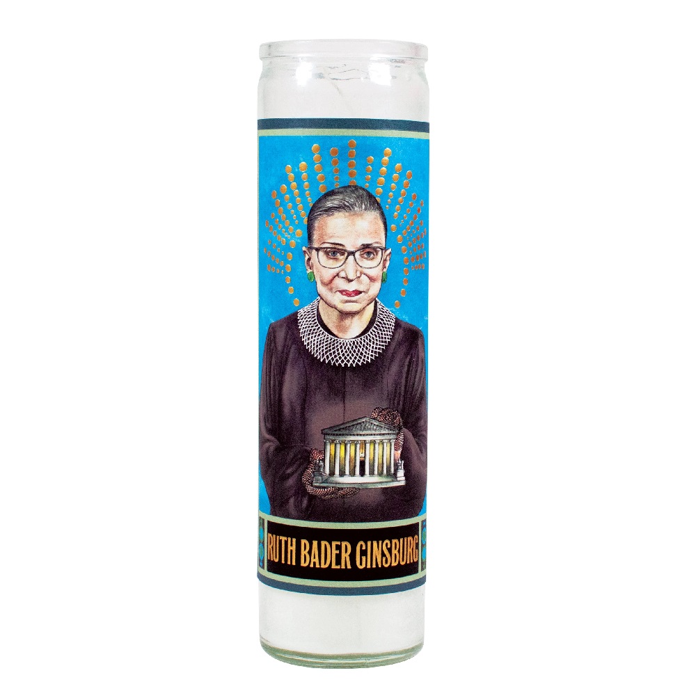 Ruth Bader Ginsburg Secular Saint Candle Canada RetroFestive.ca
