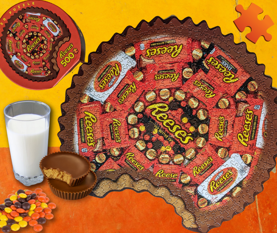 Reese #39 s Round Shaped 500pc Puzzle by MasterPieces RetroFestive ca