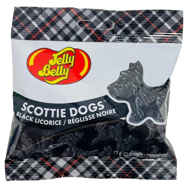 Black Licorice Scottie Dogs by Jelly Belly RetroFestive.ca