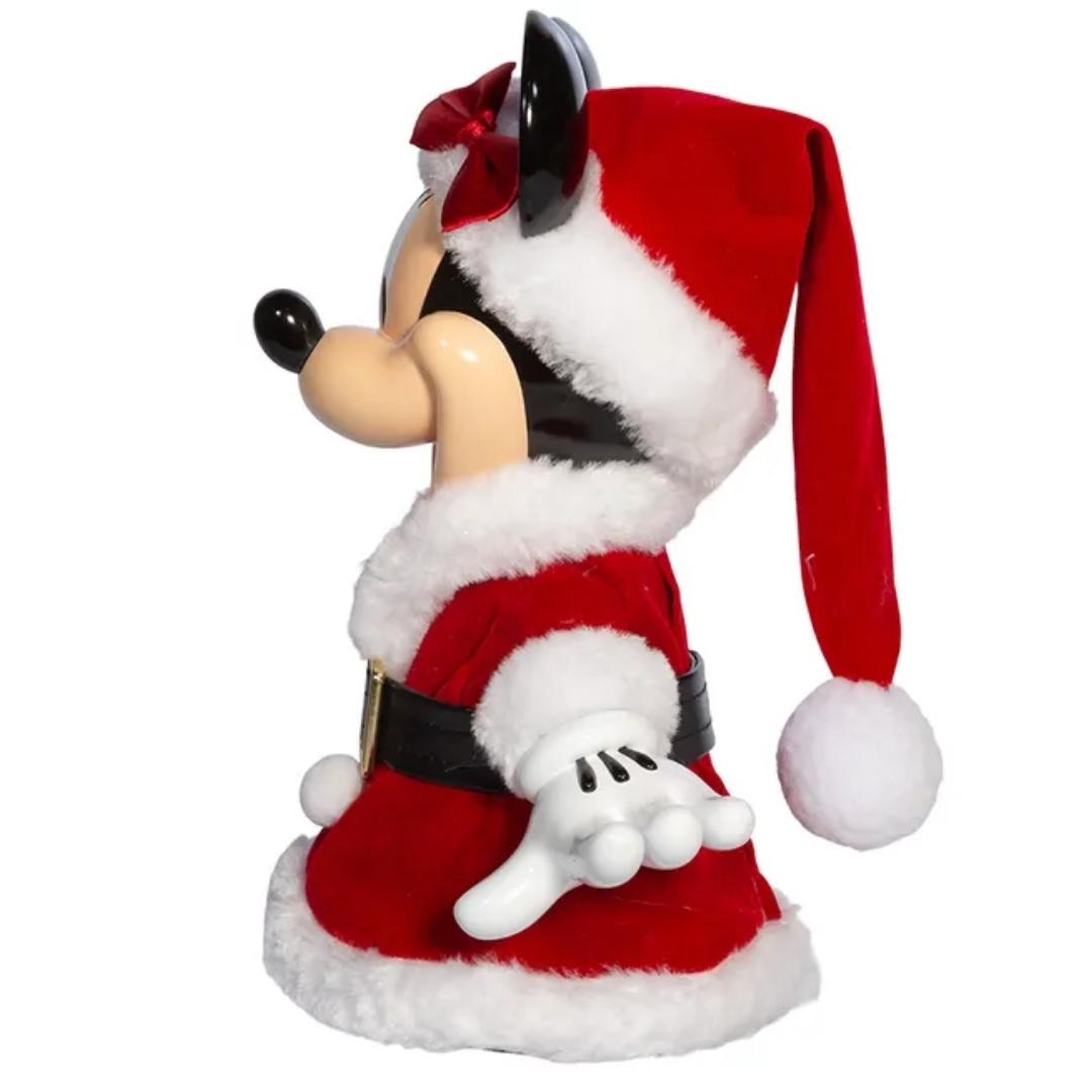 Minnie Mouse Christmas Dress Tree Topper with Bendable Arms