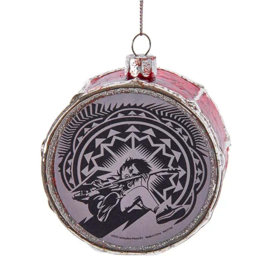 AC/DC Glass Drum Head Ornament - RetroFestive.ca