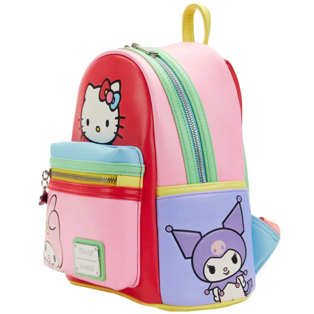 Hello Kitty and Friends Colour Block Mini Backpack by Loungefly