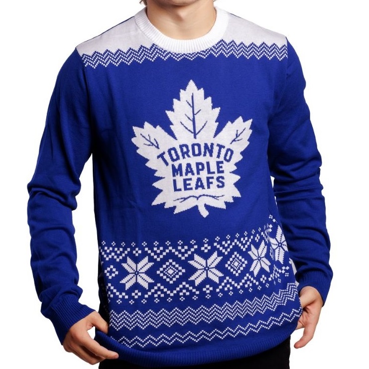 Toronto Maple Leafs Vintage NHL Ugly Christmas Sweater White / 3XL
