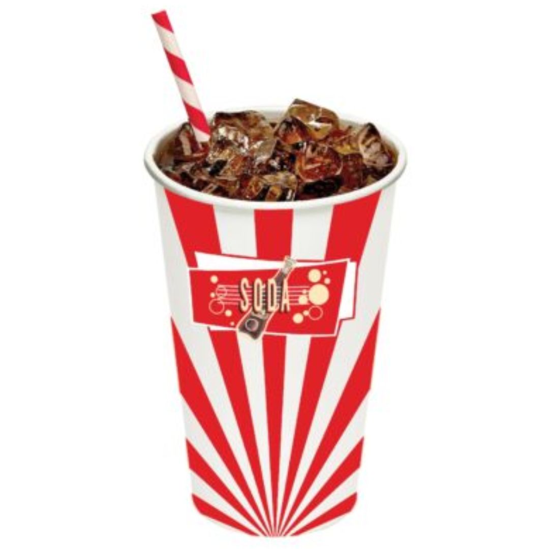 Retro Paper Soda Cups (12 Pack) RetroFestive.ca