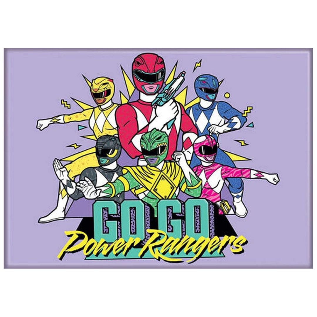 GO GO Power Rangers Magnet - RetroFestive.ca