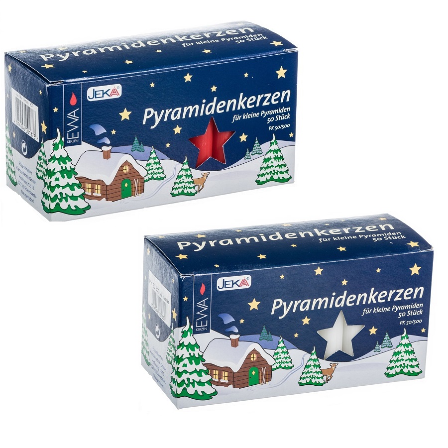 Red Candles for German Christmas Pyramids RetroFestive.ca