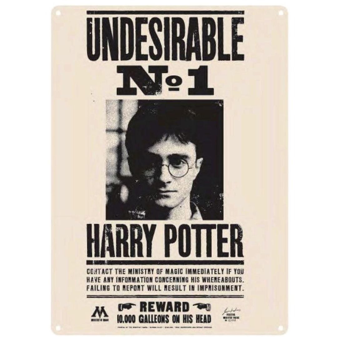 Harry Potter Undesirable No 1 Tin Street Sign - RetroFestive.ca