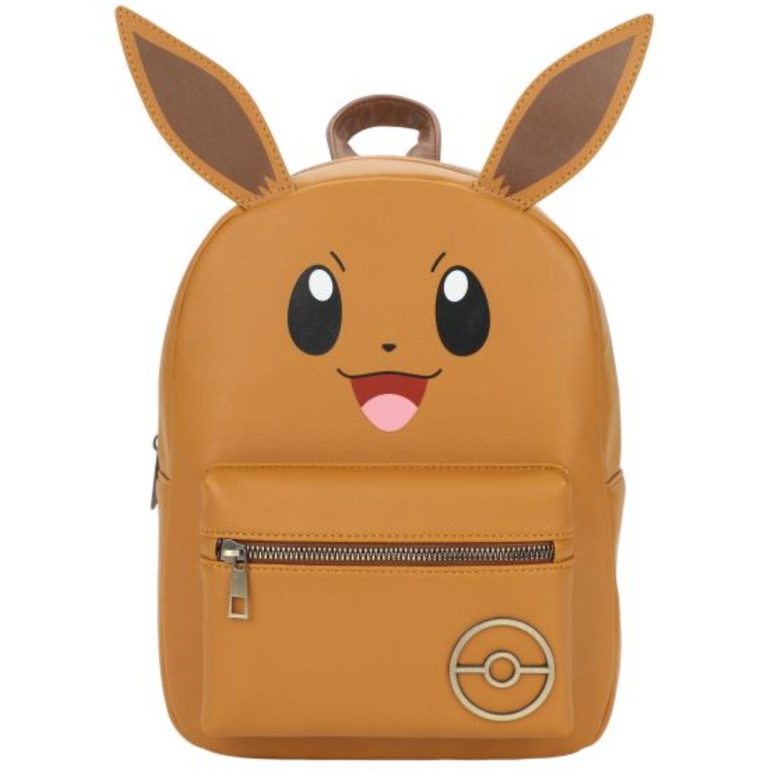 Pokemon Eevee Big Face Faux Leather Mini Backpack - RetroFestive.ca