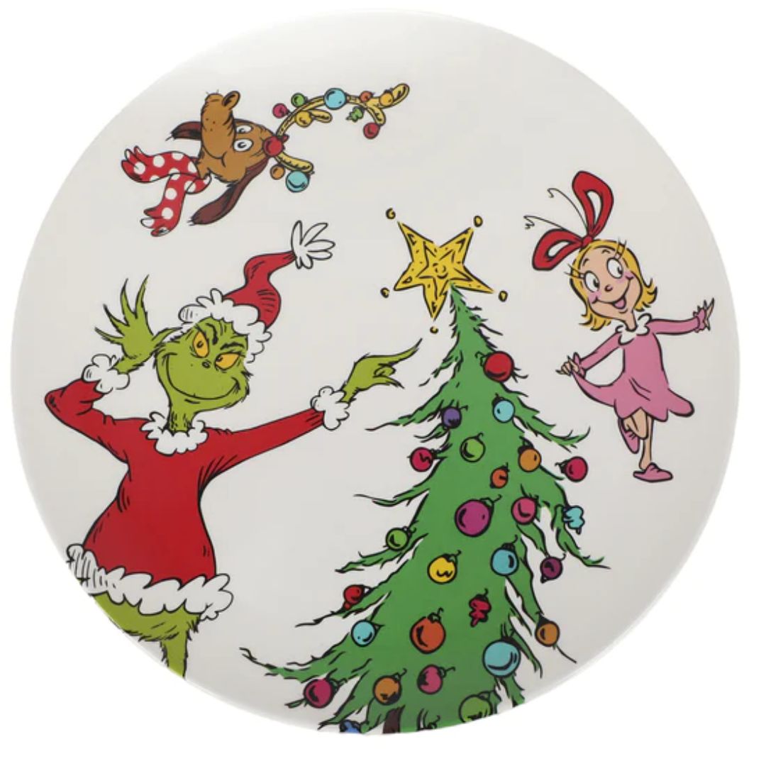 How the Grinch Stole Christmas 10Inch Illustrated Melamine Plate
