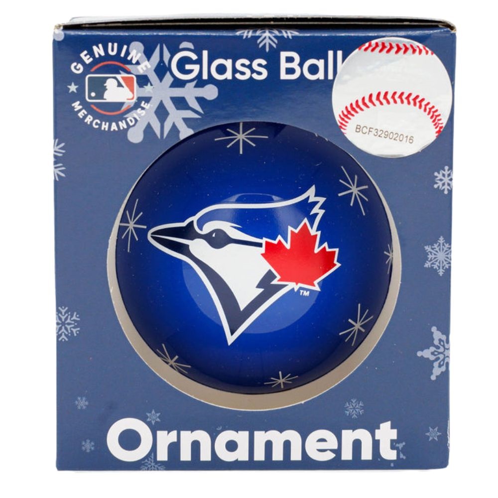 MLB 2023 Toronto Blue Jays Glass Ball Ornament Canada RetroFestive.ca