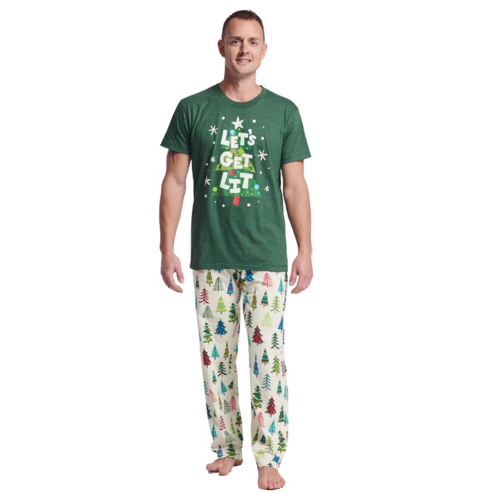 Let's Get Lit Men's Christmas Tee by Hatley Canada