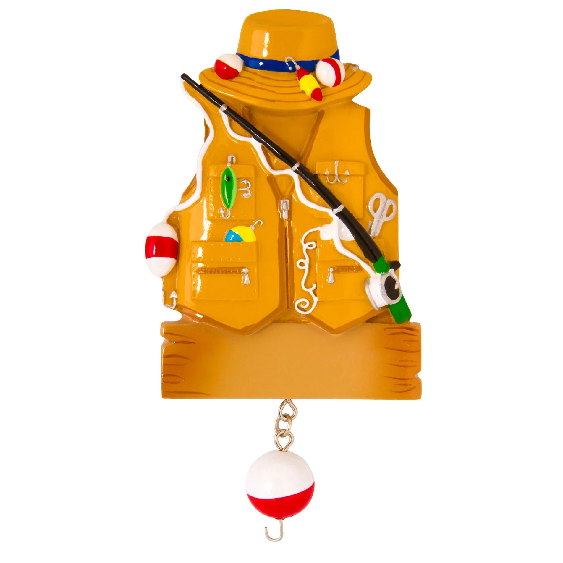 Fishing Vest Personalized Ornament Canada