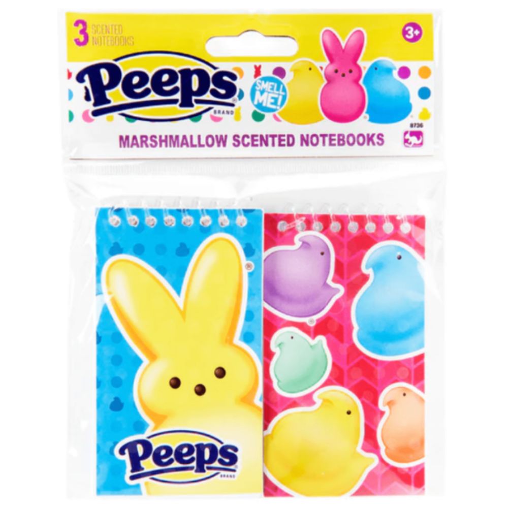Peeps Marshmallow Scented Notebook 3Pack RetroFestive.ca