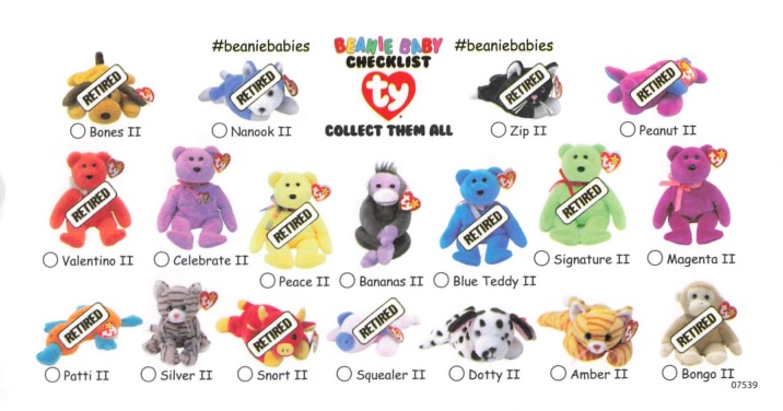30th Anniversary Beanie Babies - Silver II - RetroFestive.ca