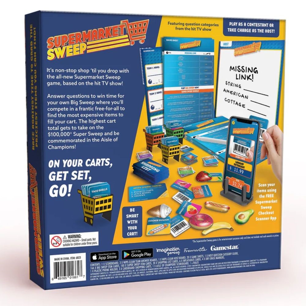 Supermarket Sweep Board Game RetroFestive.ca