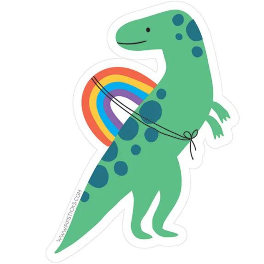 Rainbow Rider Vinyl Sticker By PipSticks - RetroFestive.ca
