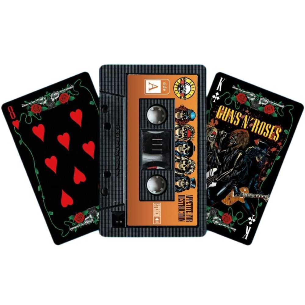 Guns N' Roses Cassette Tape Playing Cards in Plastic Case