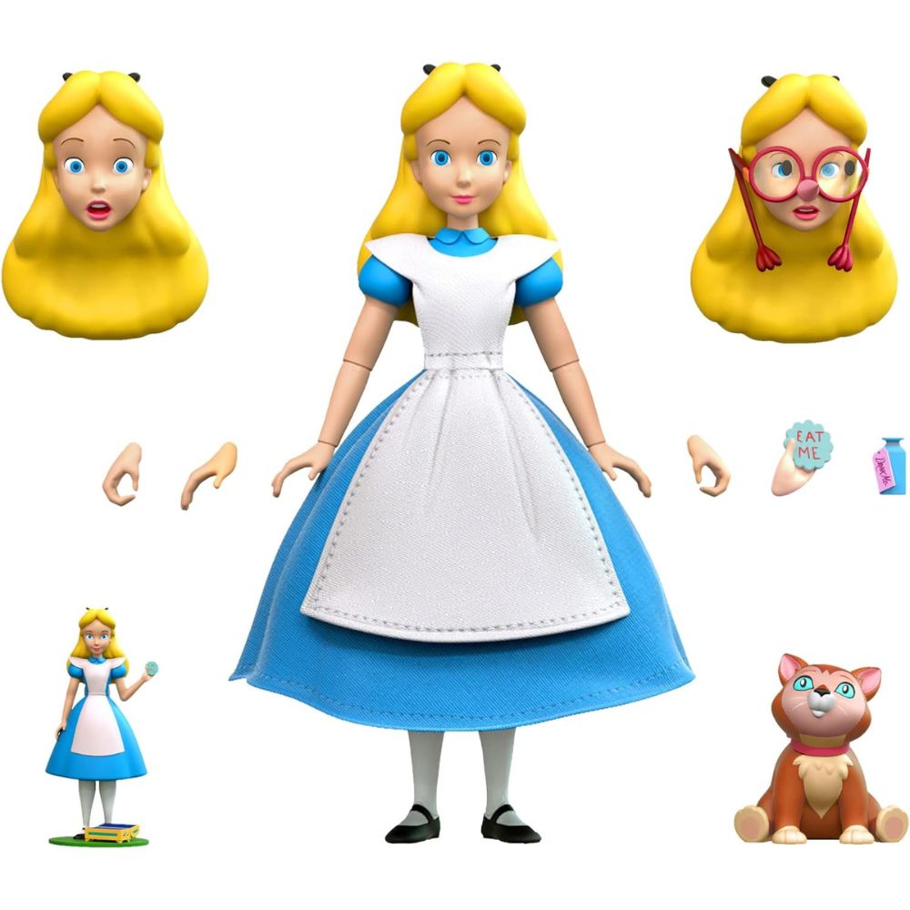 Disney Alice in Wonderland 70周年 フィギュア Disney Ultimates! Alice In Wonderland Figure by Super7