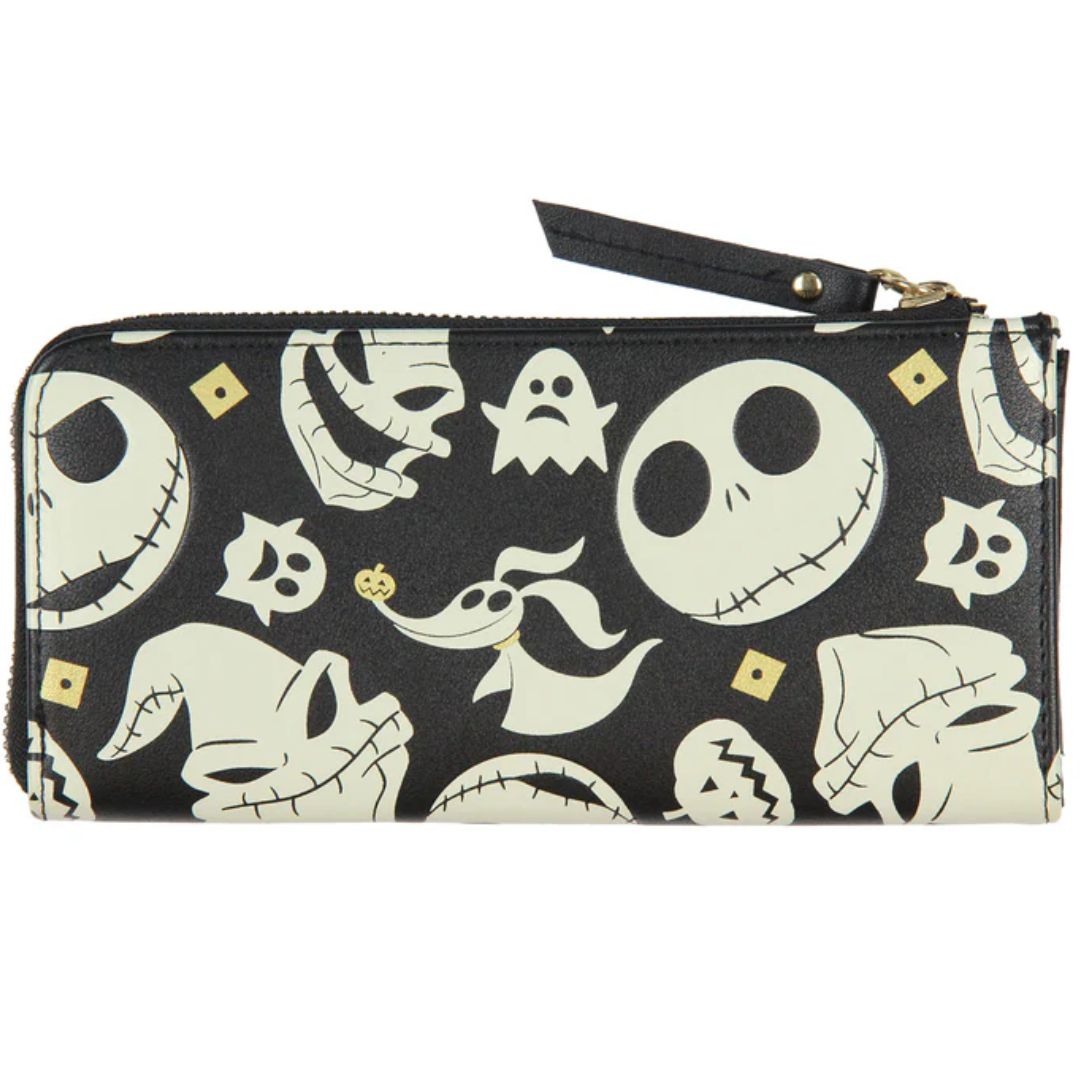 Nightmare Before Christmas Jack, Zero, Oogie Boogie Zip Wallet