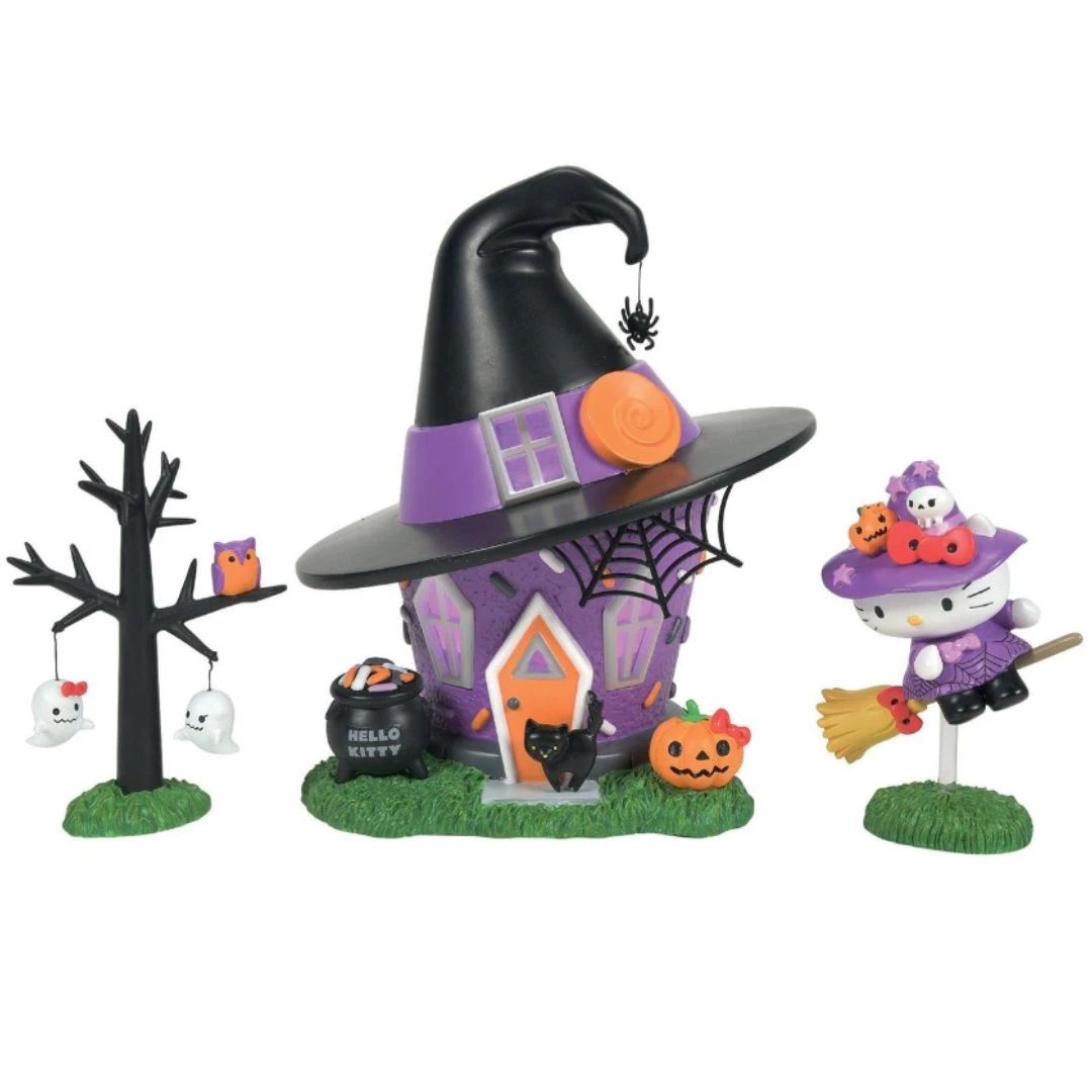 Dept 56 Hello Kitty Halloween Witch Tower Set of 3 - RetroFestive.ca