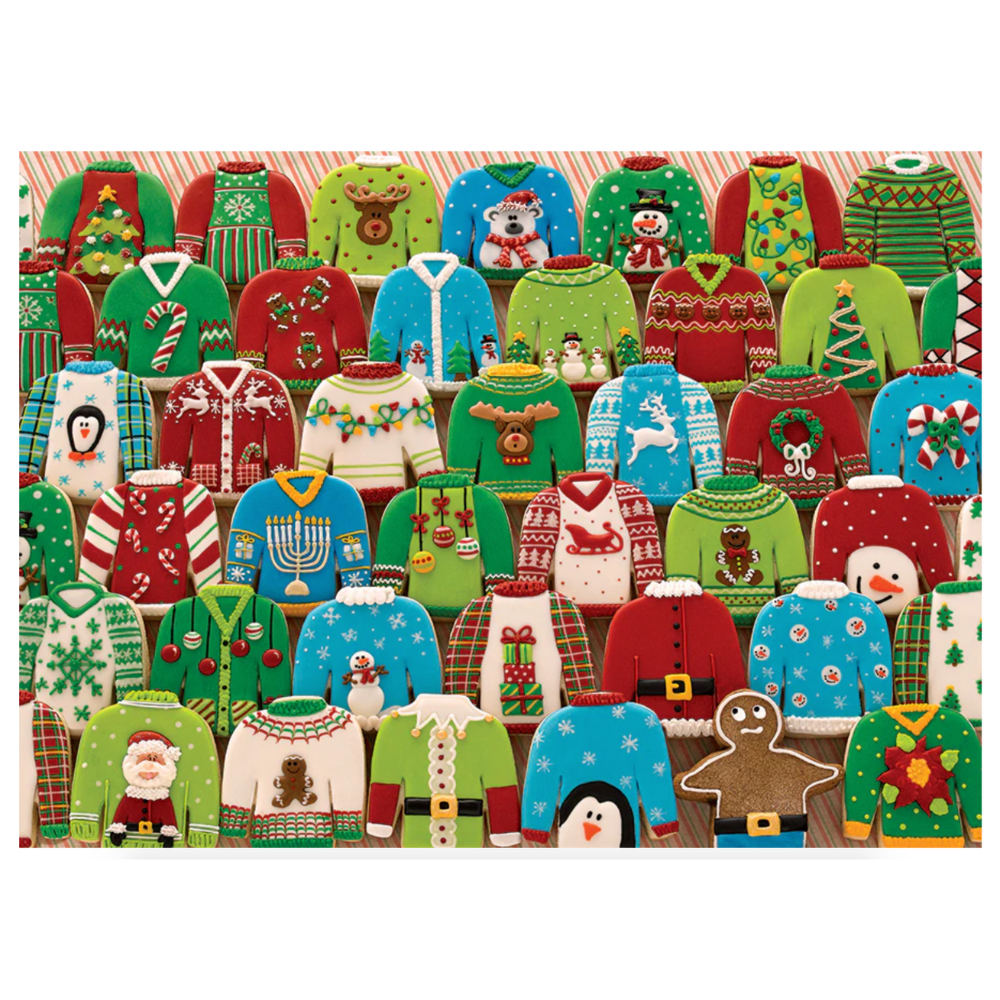 Ugly Xmas Sweater Cookies 1000 Piece Puzzle by Cobble Hill Canada