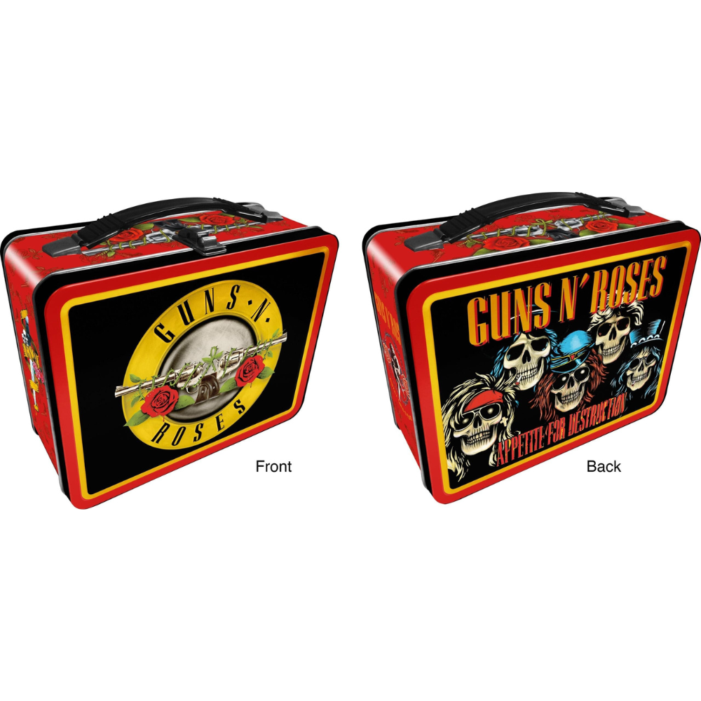 Guns N' Roses Tin Tote Lunch Box Canada | RetroFestive.ca