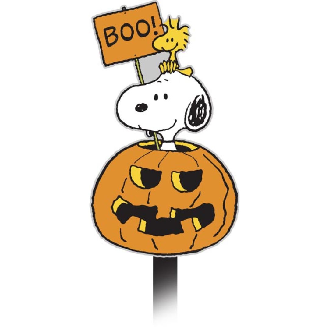 スヌーピー ハロウィン PVC SNOOPY Halloween PEANUTS Peanuts Snoopy Halloween Yard Sign - RetroFestive.ca