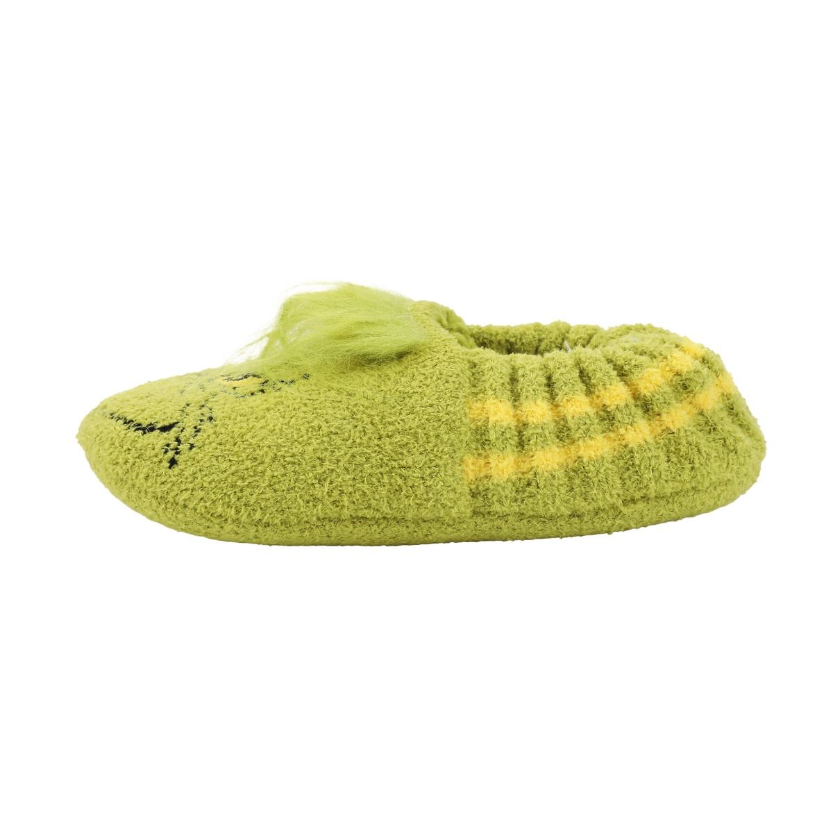 The Grinch Big Face Youth Slipper Socks Canada | RetroFestive.ca