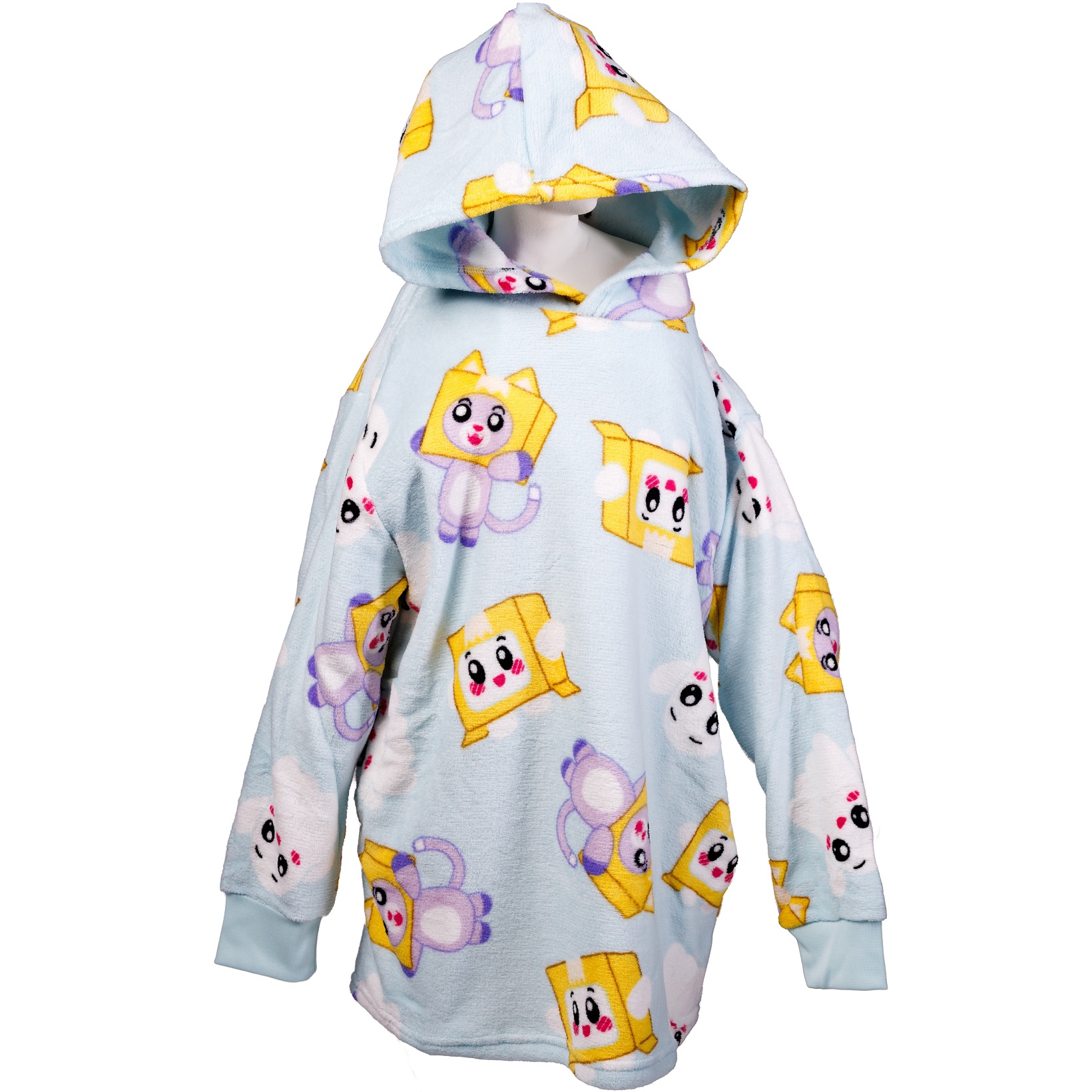 Dog Man AOP Youth Hoodie Blanket L/XL Canada | RetroFestive.ca