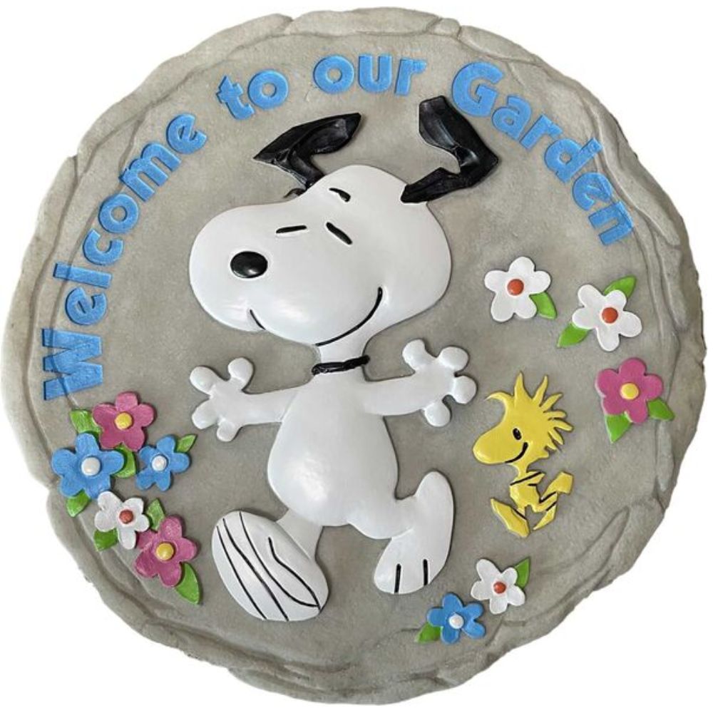 Snoopy Welcome To Our Garden Stepping Stone - RetroFestive.ca