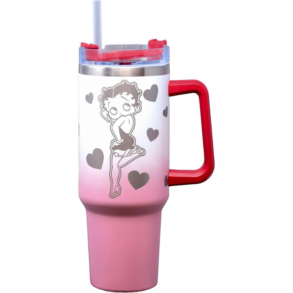 Betty Boop Etched 40-Ounce Stainless Steel Travel Mug
