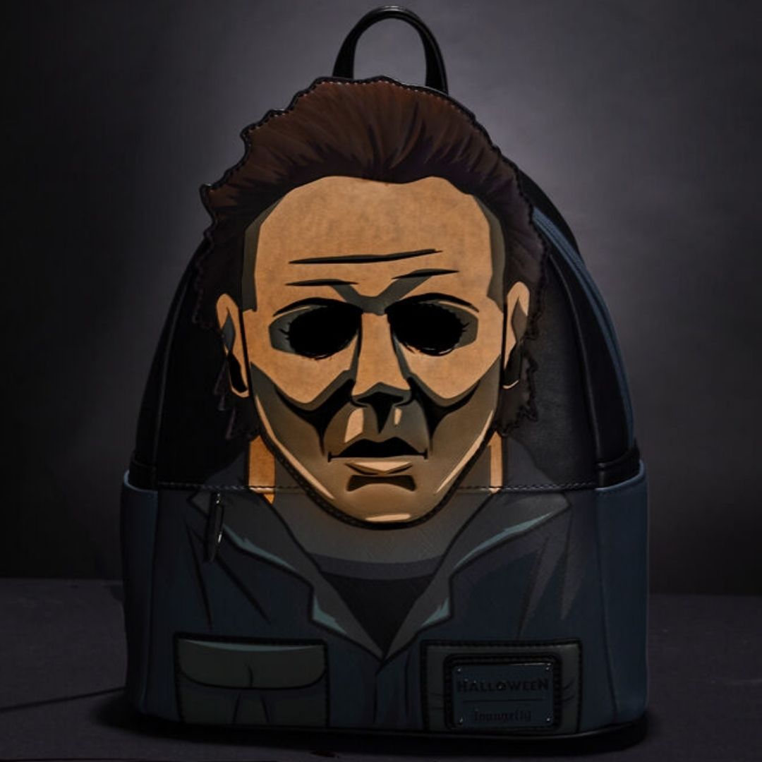 Halloween Michael Myers Glow Mask Cosplay Backpack by Halloween Michael Myers Glow Mask Cosplay Backpack by