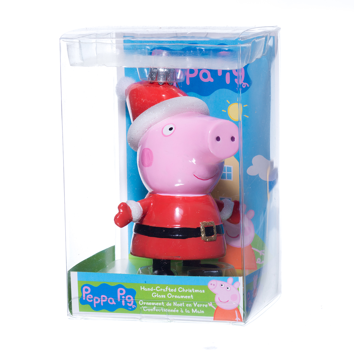 Glass Peppa Pig Ornament RetroFestive.ca