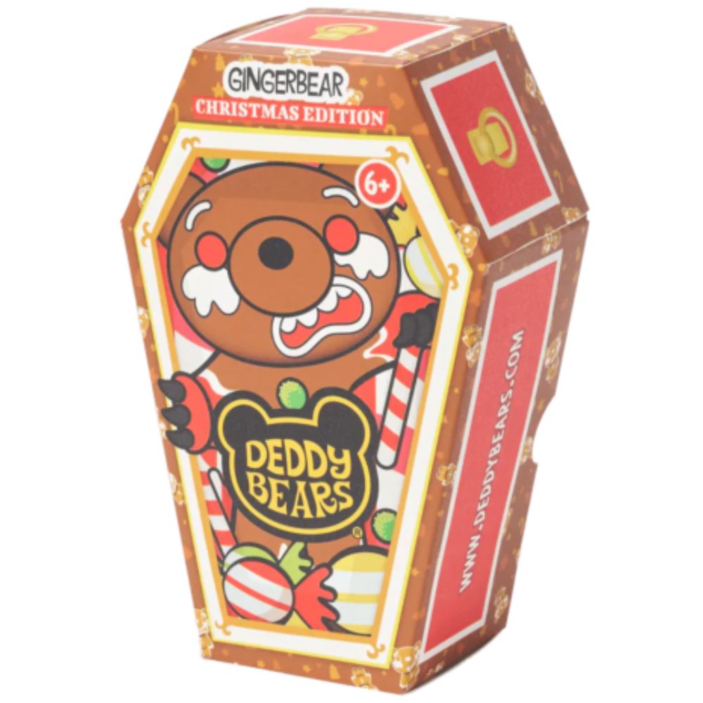 廃盤　新品　 Large Ginger Bear クマ　ベア Ginger Bear - Deddy Bears Christmas 5-Inch Plush in Coffin
