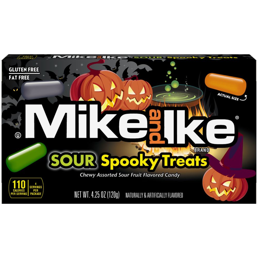 Mike and Ike Sour Spooky Treats Theatre Box - RetroFestive.ca