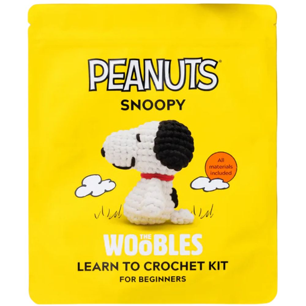 The Woobles: Peanuts - Crochet Kit for Beginners (Snoopy