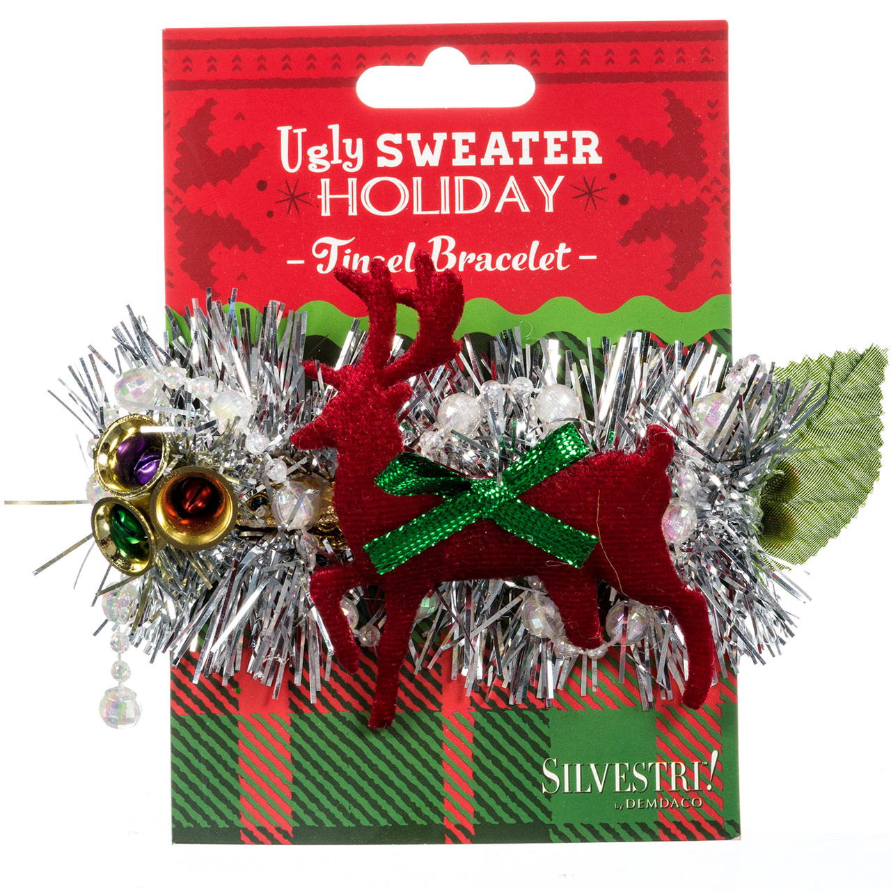 Tacky Tinsel Holiday Bracelet RetroFestive.ca