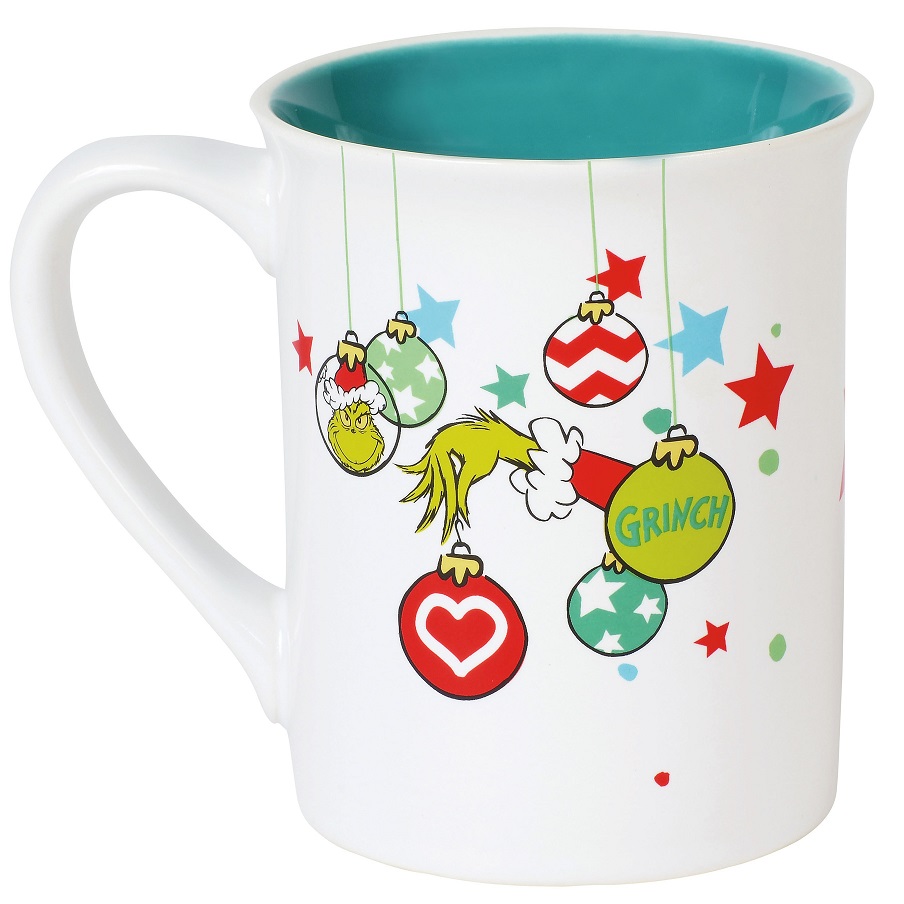 Dr. Seuss The Grinch Resting Grinch Face Heat Reactive Changing Coffee Mug  Cup Black