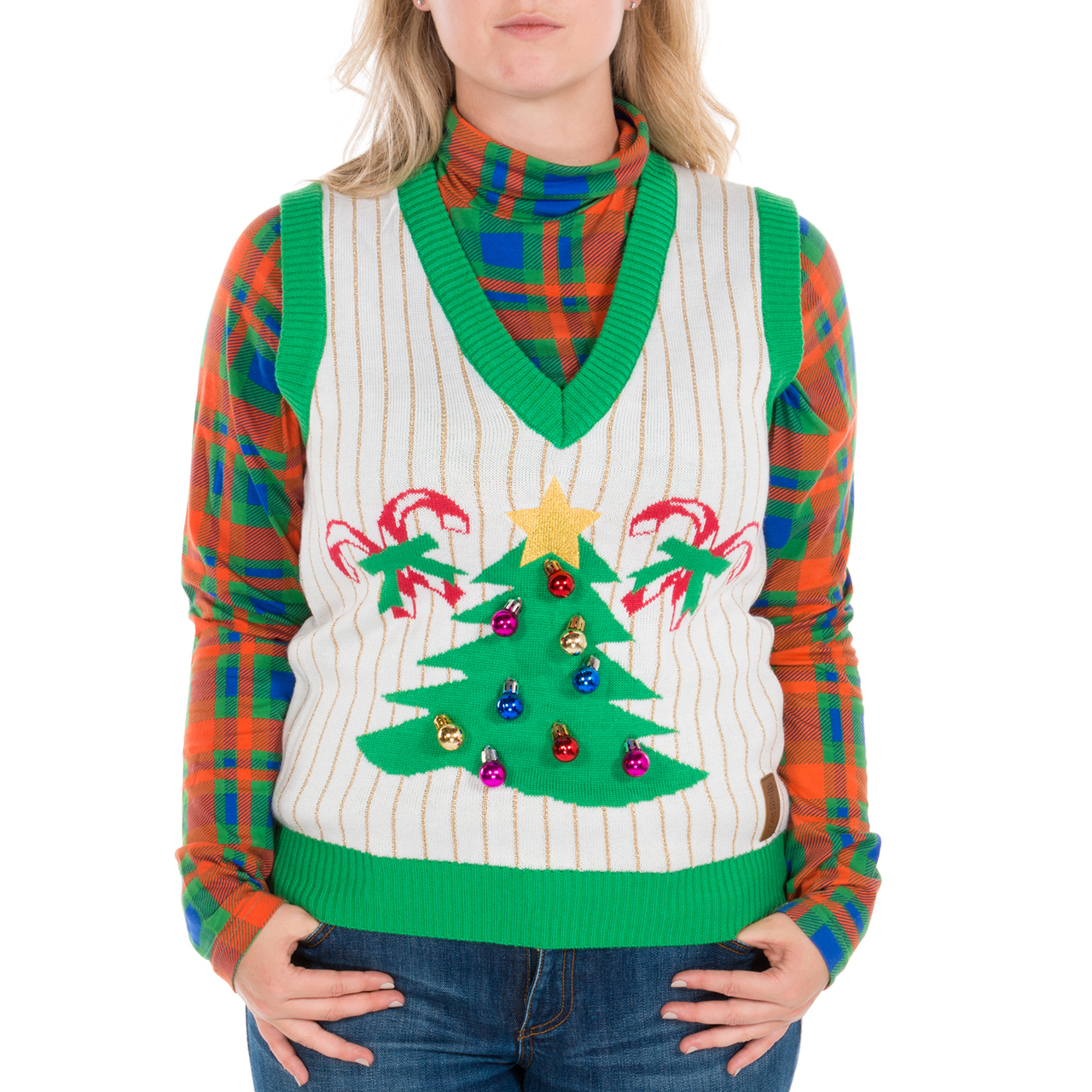 Tacky Christmas Sweater and Vest for 