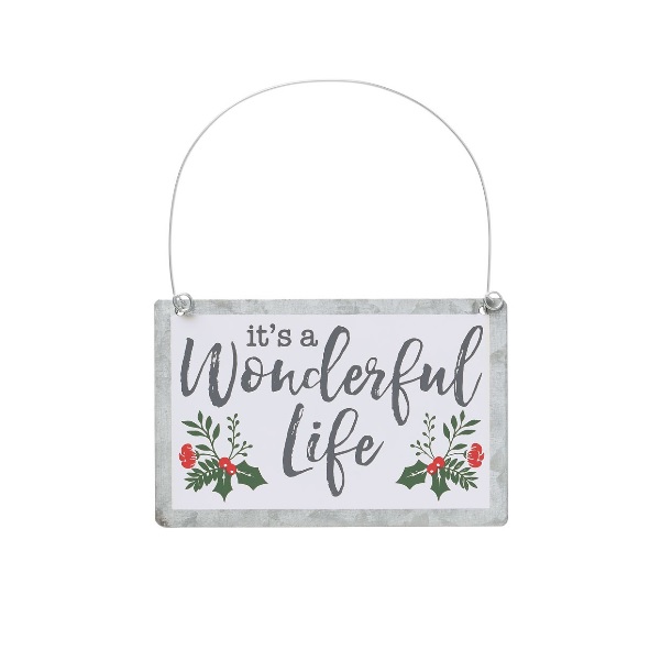It's a Wonderful Life Sign Ornament - RetroFestive.ca