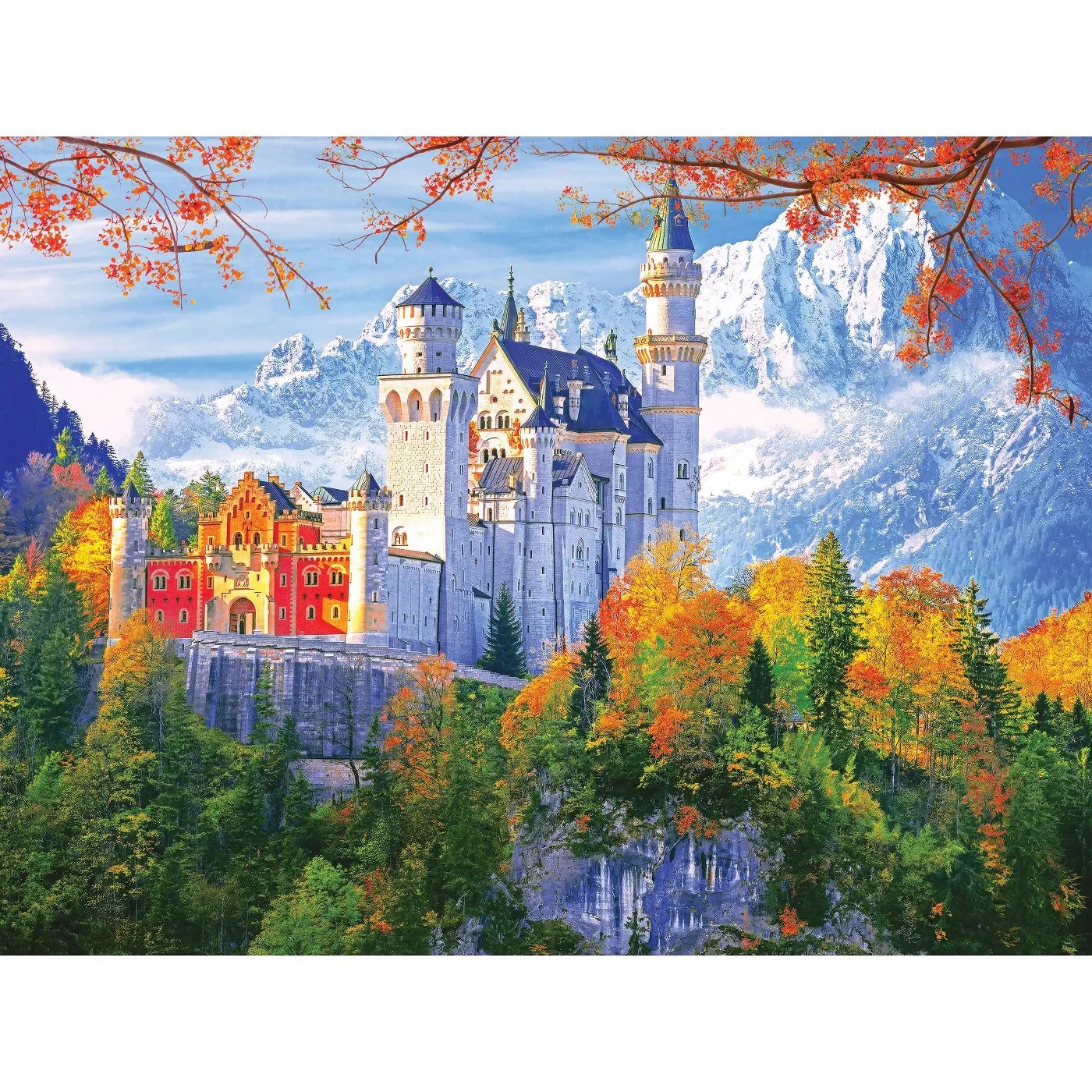 Neuschwanstein Castle Premium 550 Piece Puzzle | RetroFestive.ca